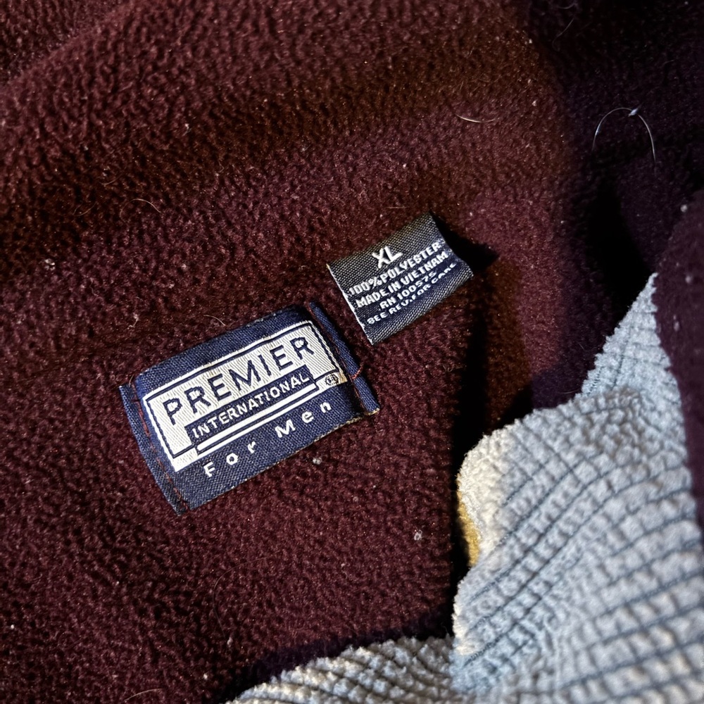 Premier International Men's Jacket - Burgundy and Gray